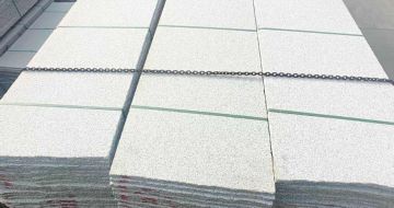 驻马店芝麻白毛板，石材毛板