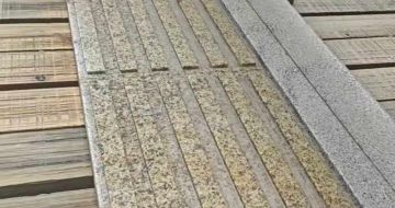 驻马店黄金麻盲道石 盲条