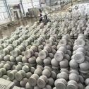 驻马店芝麻白圆球 石球 挡车球