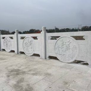 驻马店芝麻白河道栏杆 石材栏杆