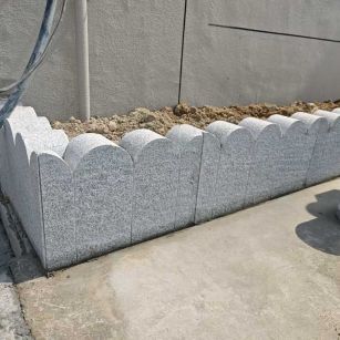 驻马店芝麻白花边石  围边石