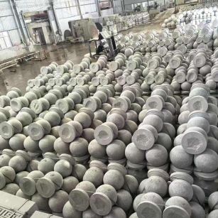 驻马店芝麻白圆球 石球 挡车球