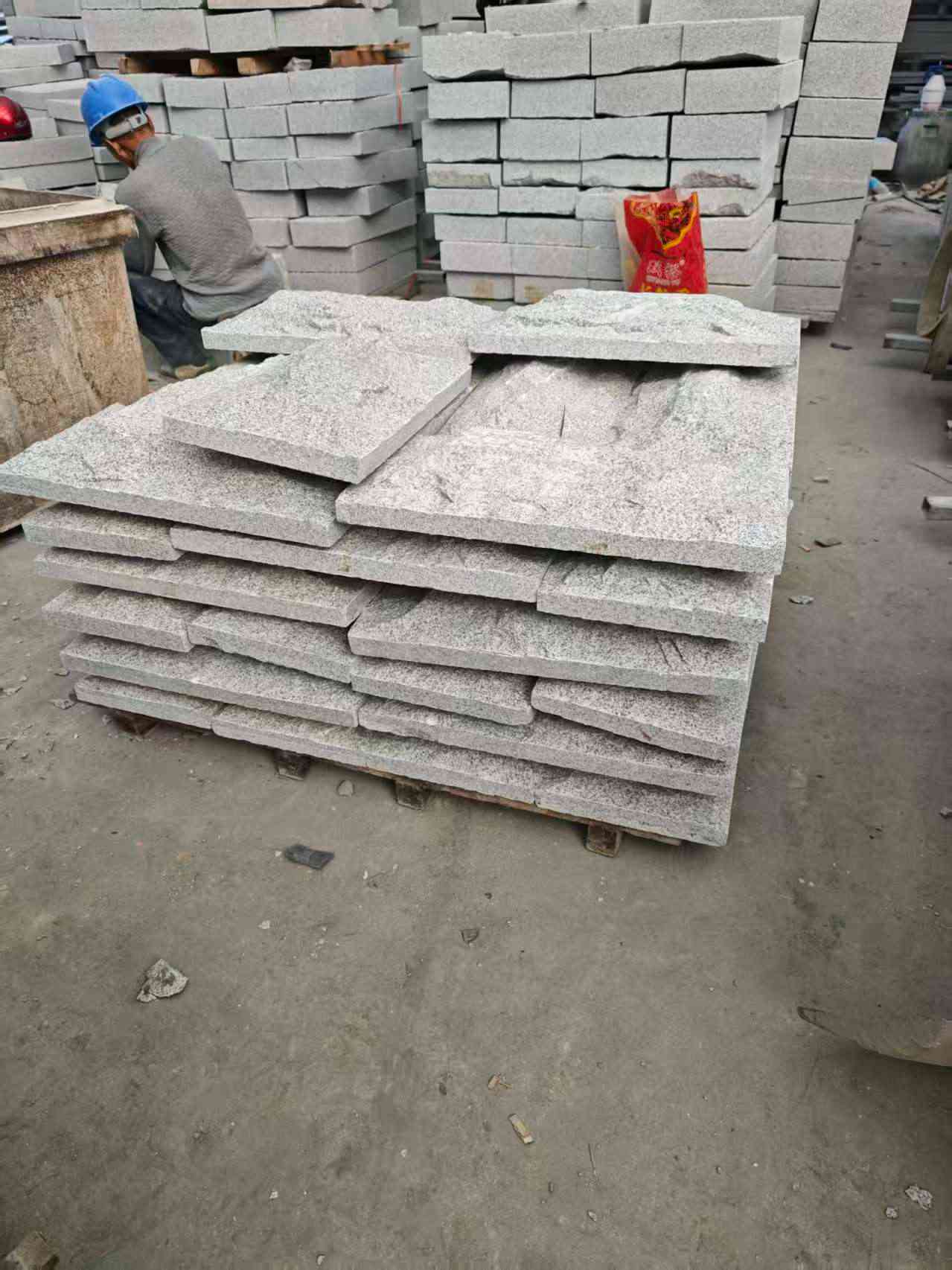 驻马店芝麻白蘑菇石，自然面