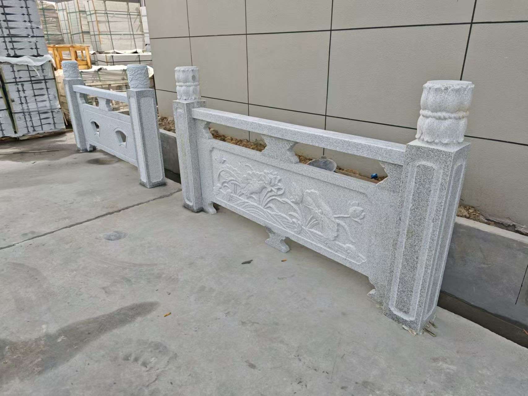 驻马店芝麻白河道栏杆 石材栏杆