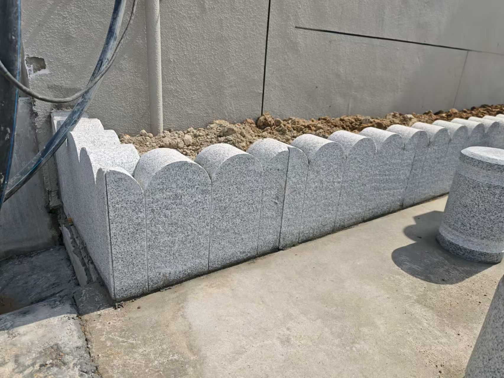 驻马店芝麻白花边石  围边石