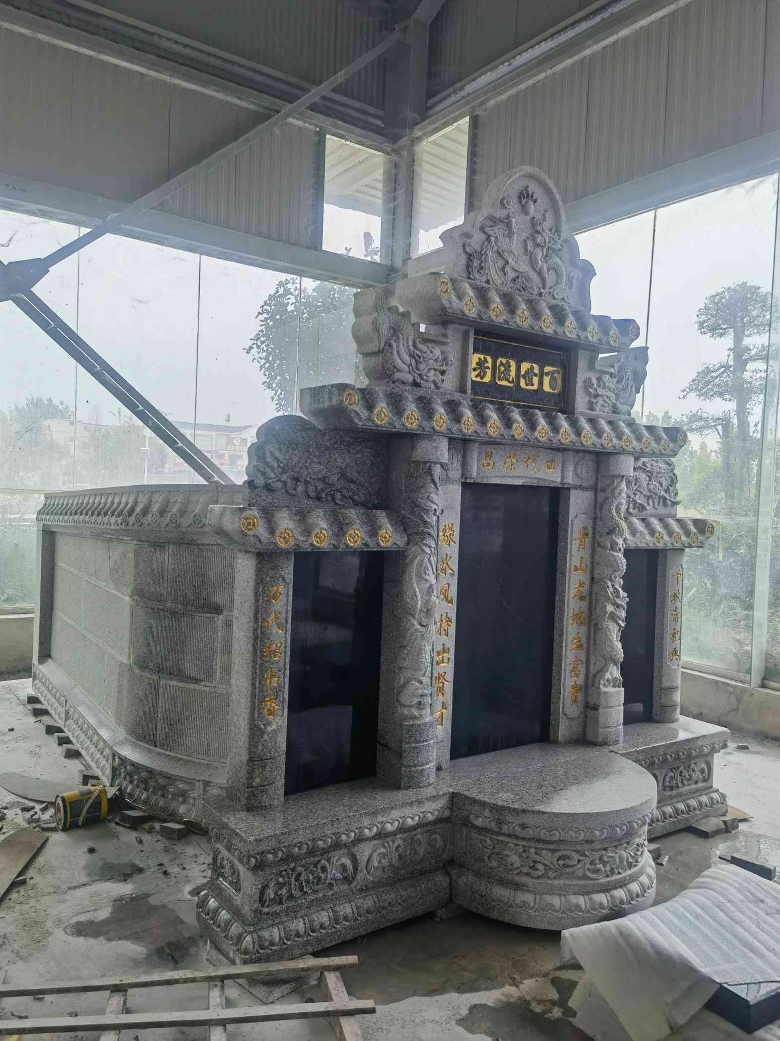 驻马店套墓 墓碑 围坟石 异形定制